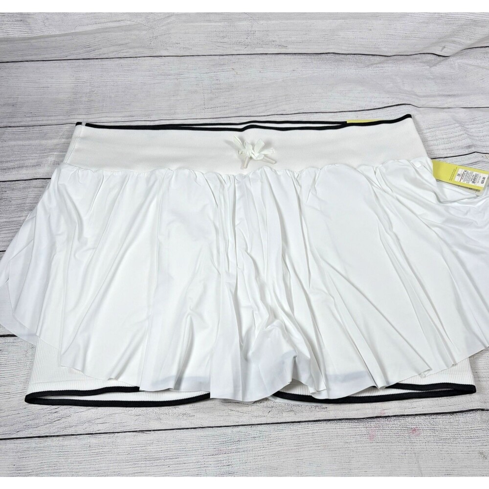 All In Motion Womens Sz 2X Knit Active Skort White Stretch Moisture Wicking NWT
